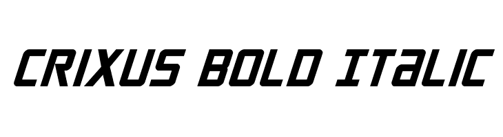 Crixus Bold Italic  Frei Schriftart Herunterladen