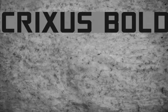 Crixus Bold Font examples