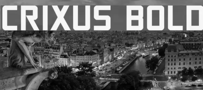 Crixus Bold Font examples
