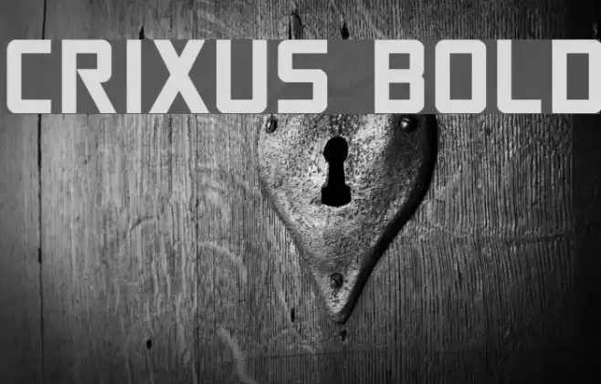 Crixus Bold Font examples