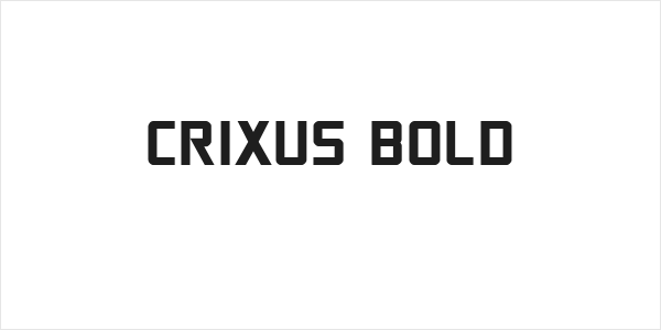 Crixus Bold Logo