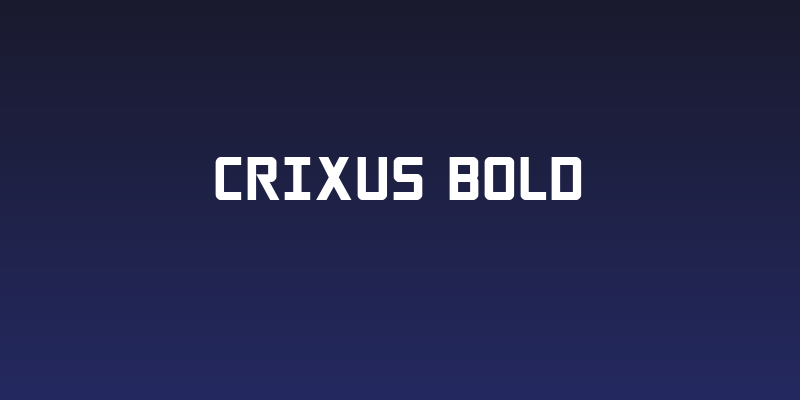 Crixus Bold Social Header