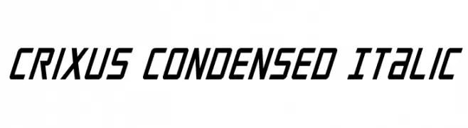 Crixus Condensed Italic 