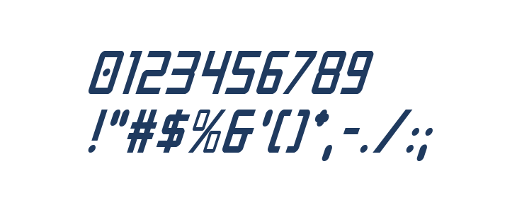 Crixus Condensed Italic Other Characters