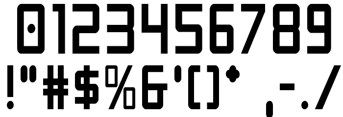 Crixus Condensed Font OTHER CHARS