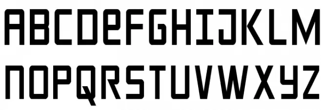Crixus Condensed Font UPPERCASE
