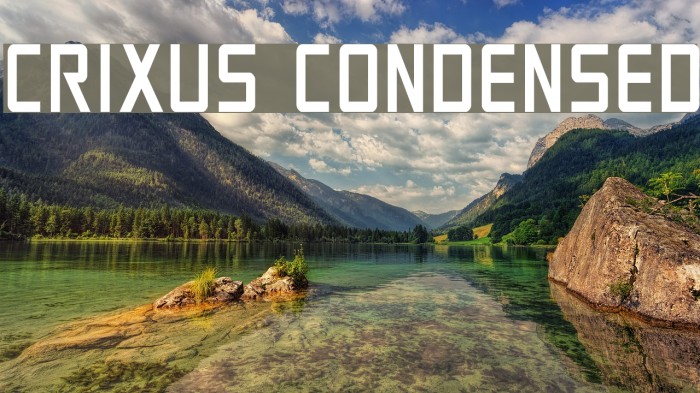 Crixus Condensed Font examples
