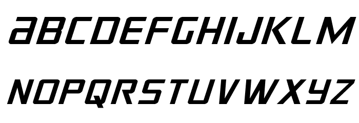 Crixus Expanded Italic Font LOWERCASE