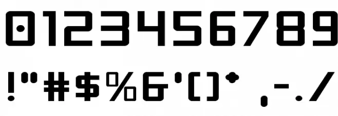 Crixus Expanded Font OTHER CHARS