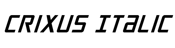 Crixus Italic  Frei Schriftart Herunterladen