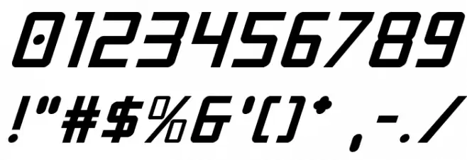 Crixus Italic Font OTHER CHARS