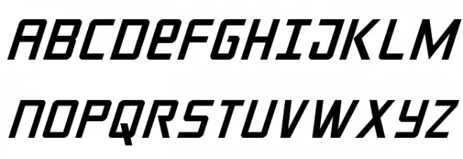 Crixus Italic 字体 大写