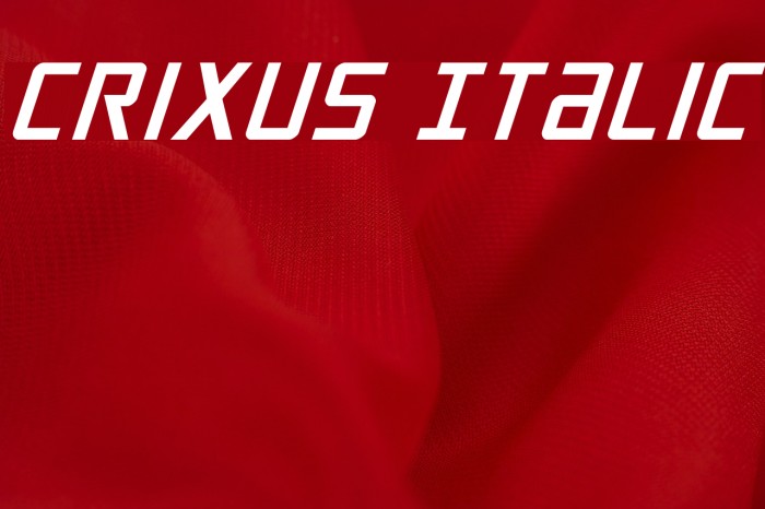 Crixus Italic Example 1