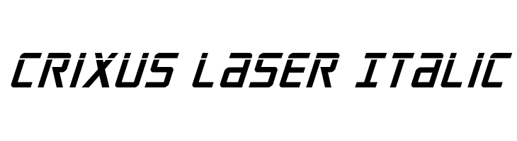 Crixus Laser Italic  免费字体下载