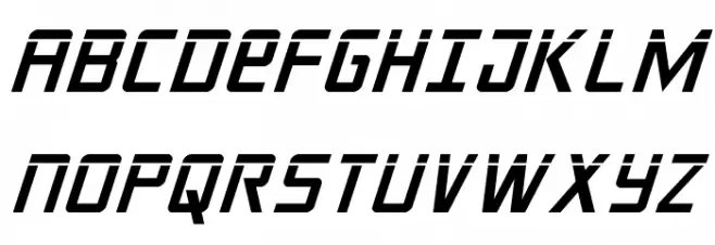 Crixus Laser Italic Polices MAJUSCULES