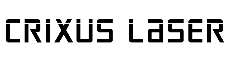 Crixus Laser Font