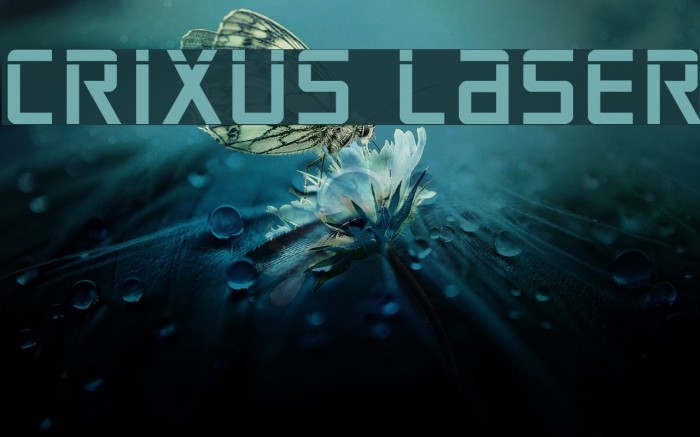 Crixus Laser Font examples