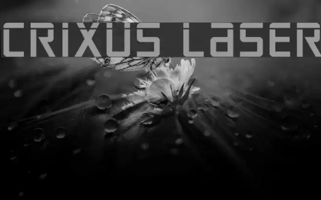 Crixus Laser Font examples