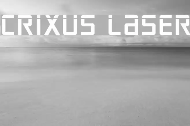 Crixus Laser Font examples