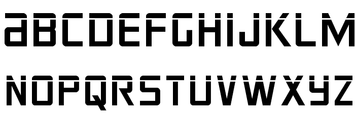 Crixus Laser Font LOWERCASE