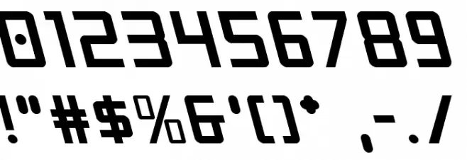 Crixus Leftalic Font OTHER CHARS