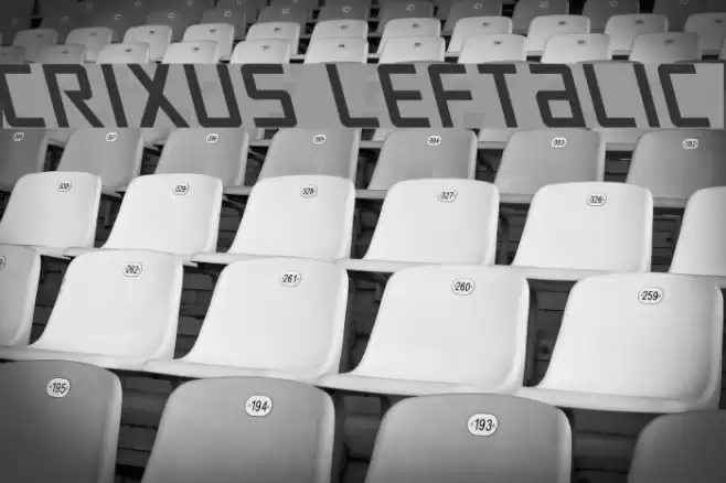 Crixus Leftalic Font examples