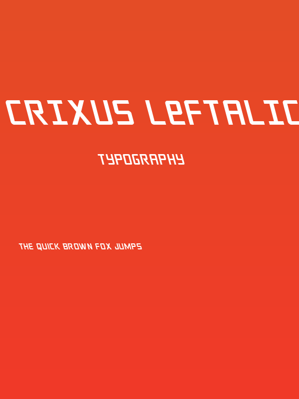 Crixus Leftalic Poster