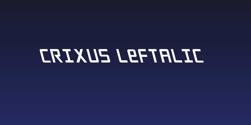 Crixus Leftalic Social Header