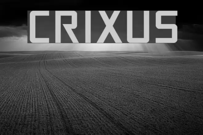 Crixus Font examples