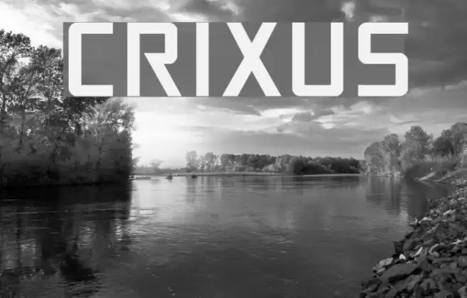 Crixus Font examples