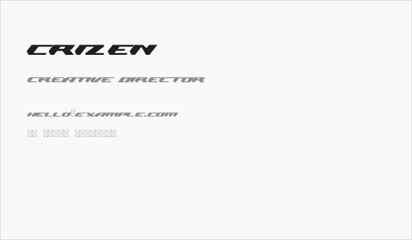 Crizen Business Card