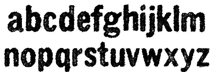 CrnagorszkijBuddahOrkesztar Font LOWERCASE