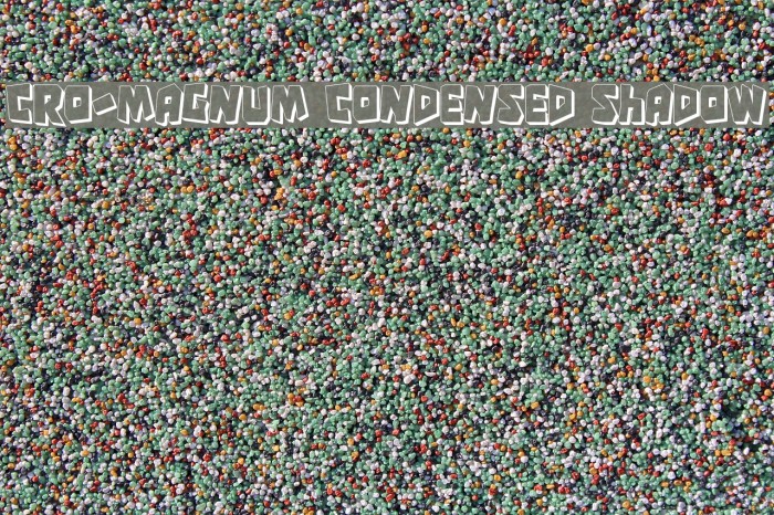 Cro-Magnum Condensed Shadow Font examples