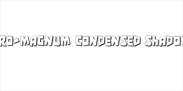 Cro-Magnum Condensed Shadow Logo