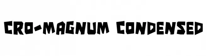 Cro-Magnum Condensed  Free Fonts Download