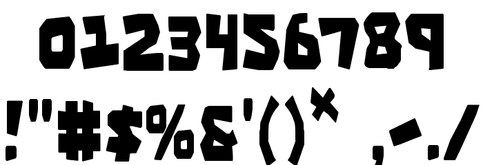 Cro-Magnum Condensed Font OTHER CHARS