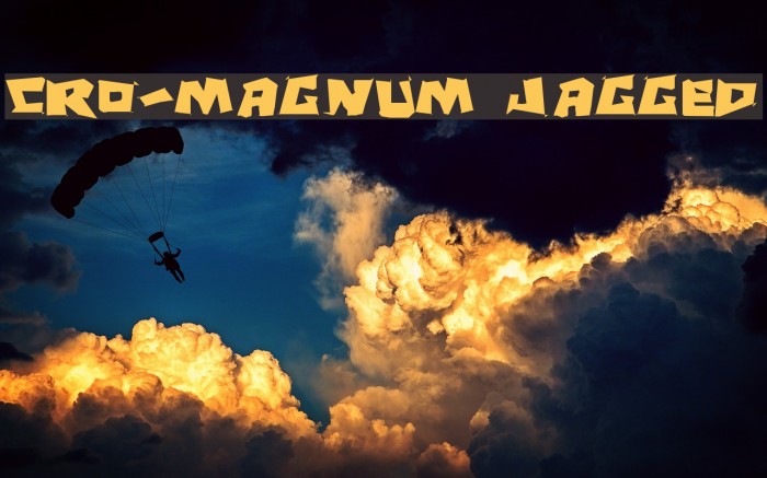 Cro-Magnum Jagged Font examples