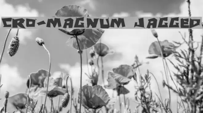 Cro-Magnum Jagged Font examples