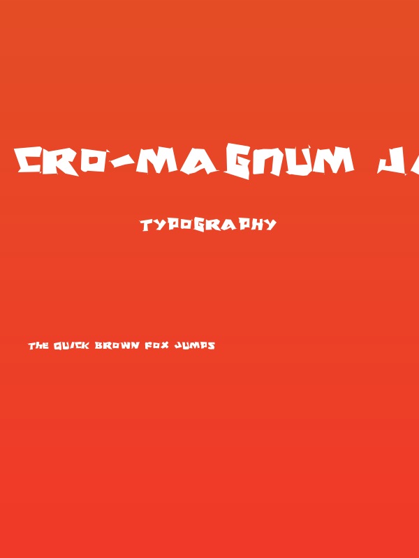 Cro-Magnum Jagged Poster