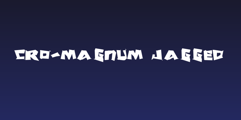 Cro-Magnum Jagged Social Header
