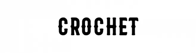 Crochet  font caratteri gratis
