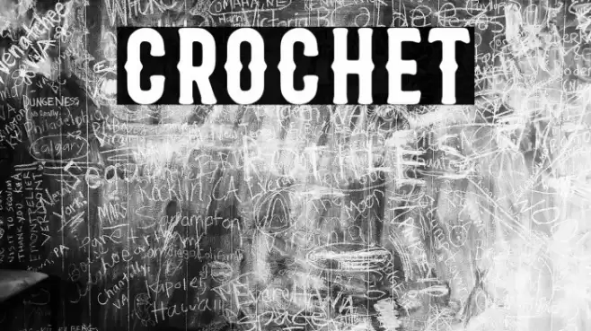 Crochet Font examples