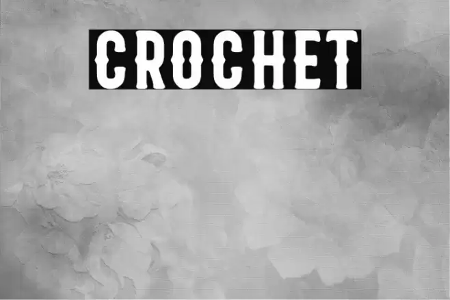 Crochet Font examples