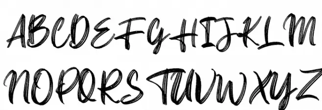 Crocky Regular Schriftart Groß