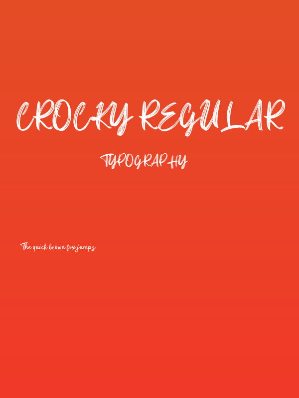 Crocky Regular Poster