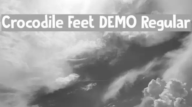Crocodile Feet DEMO Regular Font examples