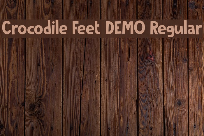 Crocodile Feet DEMO Regular Example 3