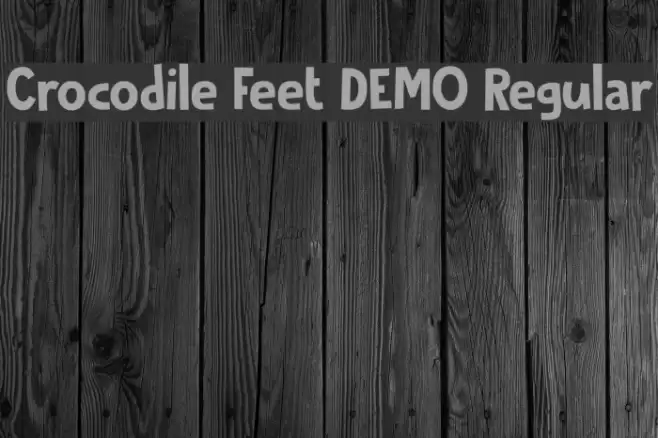 Crocodile Feet DEMO Regular Font examples