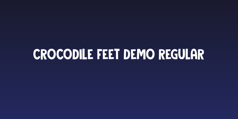 Crocodile Feet DEMO Regular Social Header