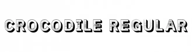 Crocodile Regular  Frei Schriftart Herunterladen